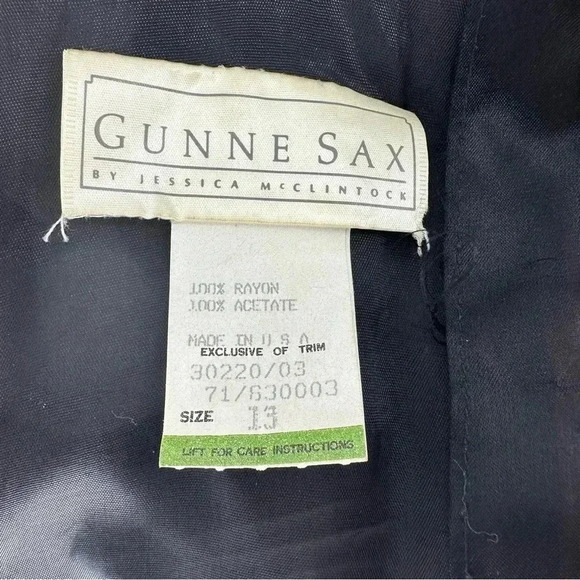 Gunne Sax vintage 80s Jessica McClintock drop-waist velvet Flapper Dress - Picture 4 of 11